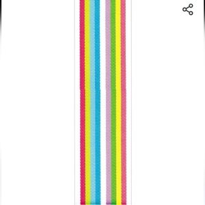 Roman Stripe Craft Ribbon, 5/8-Inch x 9-Feet, New White